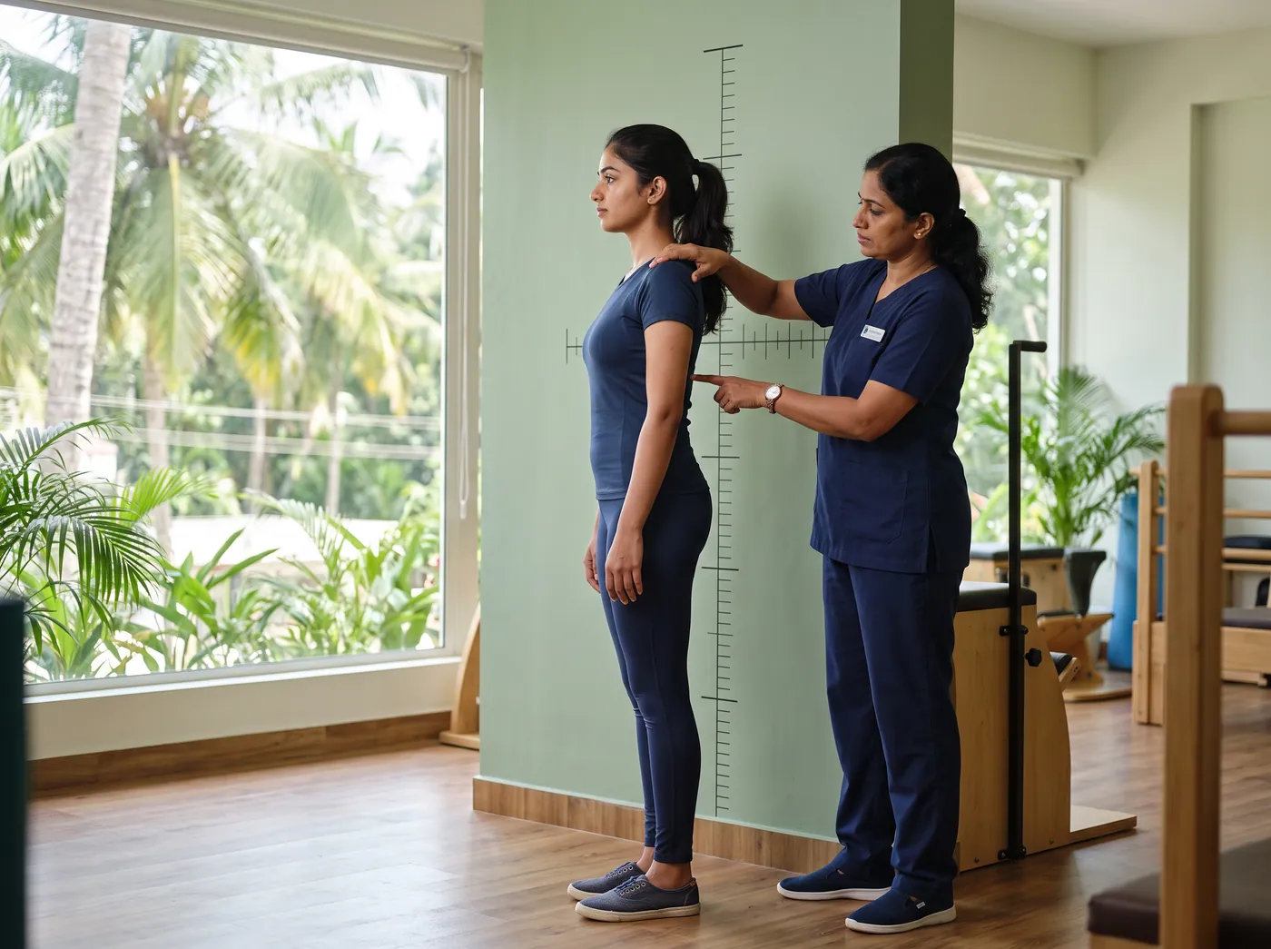 Standing posture assessment for a young adult